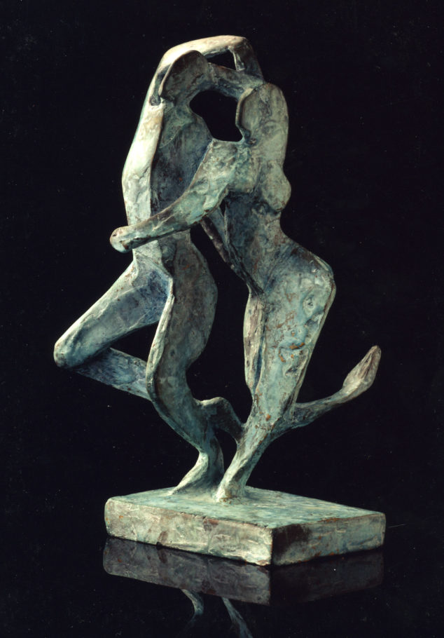 DANCING FIGURES . 20X11X10CM . BRONZE . EDITION 9 .  SOLD 
