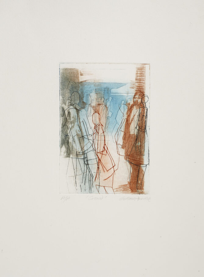 PASSING THROUGH 2 . IMAGE SIZE 16.5X11.5CM ETCHING . EDITION 25 . £295 U/F