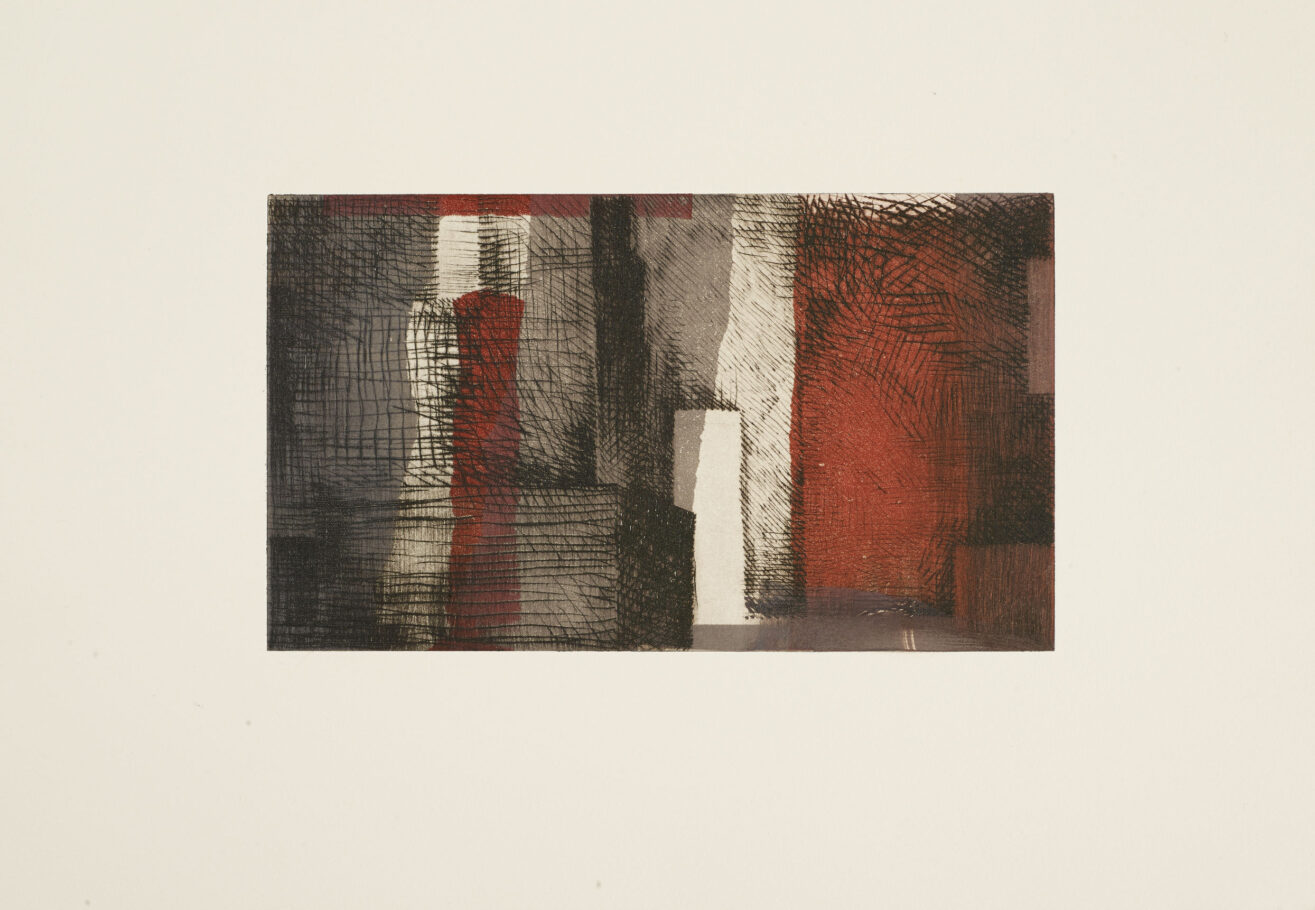 WAY THROUGH 2 . IMAGE SIZE 12X21CM DRYPOINT . SERIES 4 . £295 U/F