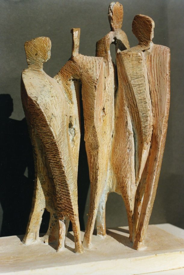ARCHITECTURAL FIGURES . 38X34X15CM TREATED RESIN . EDITION 6 . £2,700