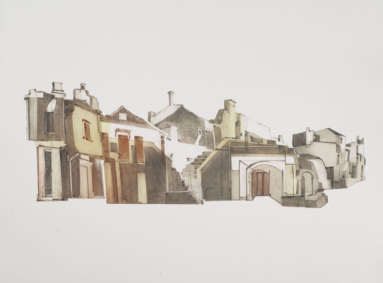 CISTERNINO . 24X69CM COLLAGRAPH . VARIED EDITION 4 . £650 U/F