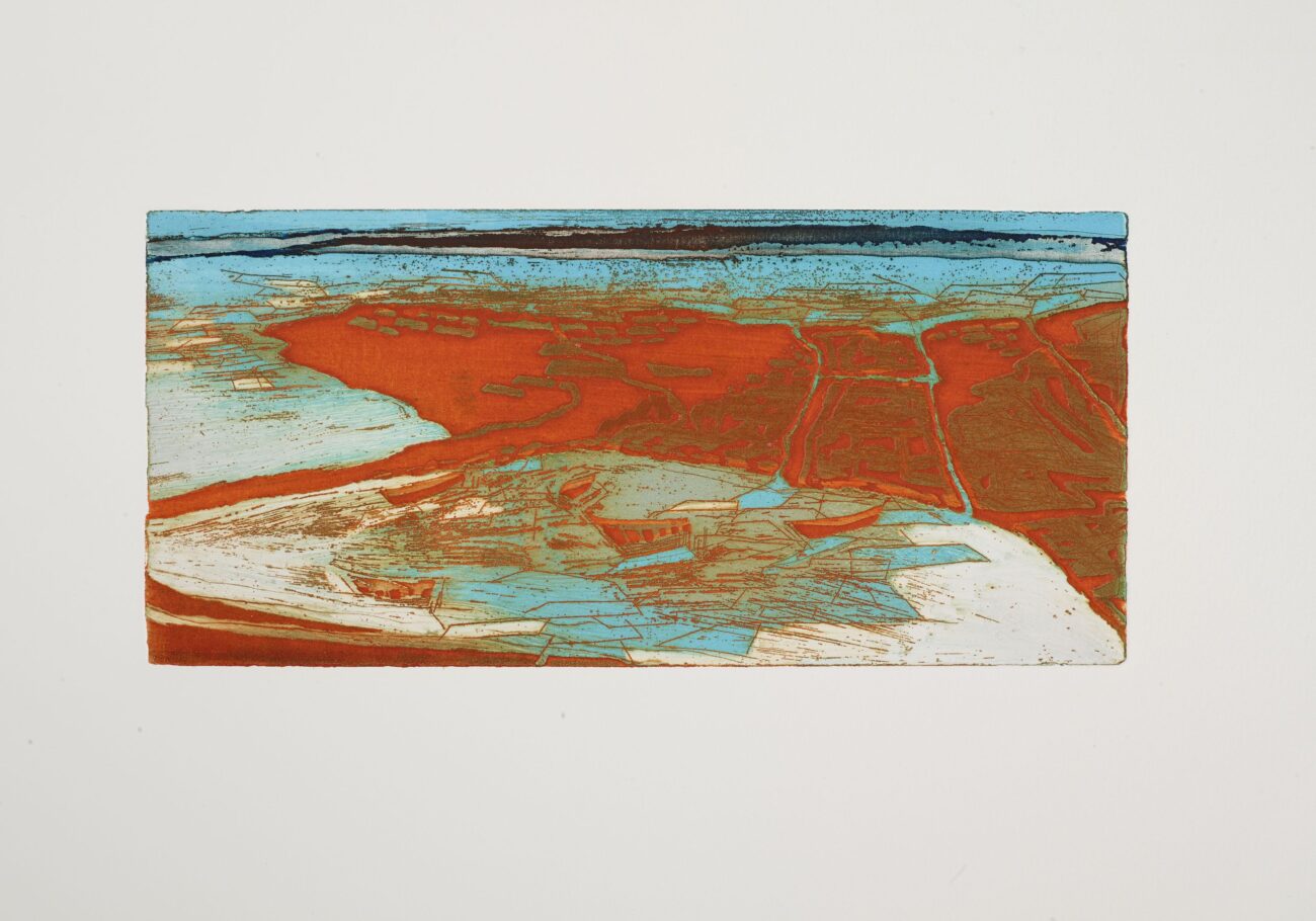 ESTUARY . IMAGE SIZE 15X32CM ETCHING . EDITION 3 . £300 U/F