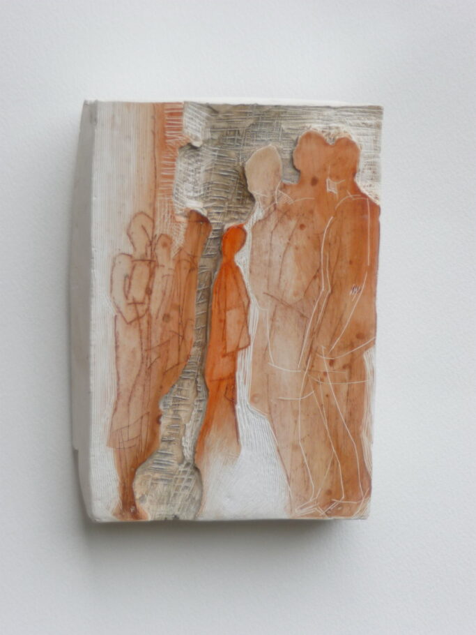 STANDING STILL . IMAGE SIZE 17X12X4CM PLASTER WALL RELIEF. VARIED EDITION 4 . £500