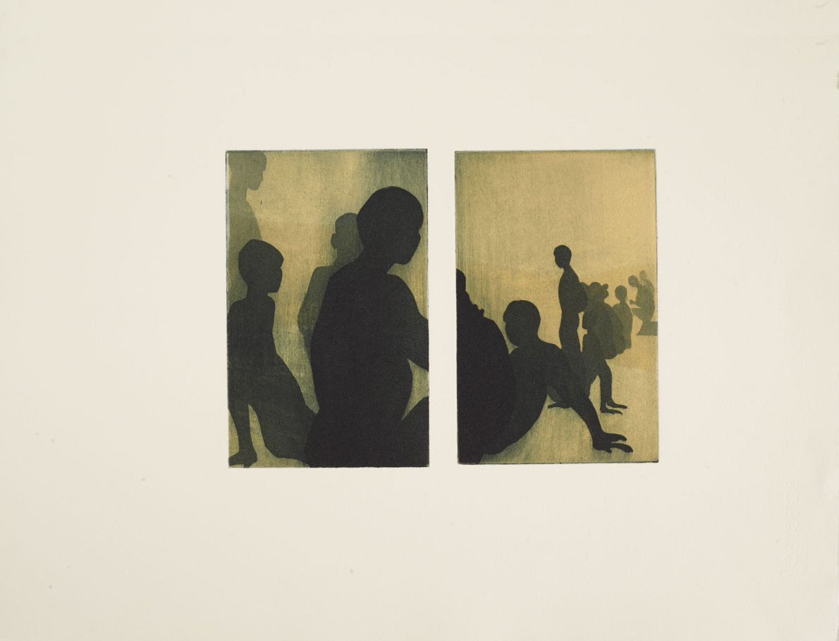 PASSING TIME 3 . IMAGE SIZE 21X28CM ETCHING . VARIED EDITION 25 . £395 U/F