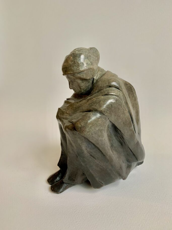 CONTEMPLATION . 19x10x12CM . BRONZE . EDITION 9 . £1,600